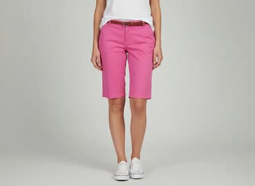 krótkie spodenki różowe: F&F, Szorty damskie, rozmiar M — 7