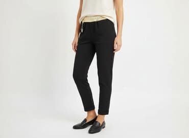 buty trzymające kostkę: Moda Italia, Spodnie materiałowe damskie, rozmiar S — 6