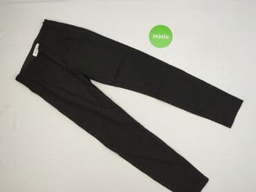 materiałowe spodnie z wysokim stanem lata 80: Spodnie materiałowe damskie, rozmiar XS — 3