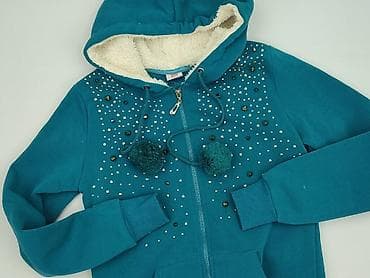 sweter patchwork: Blu, Bluza z kapturem damska, rozmiar M — 1