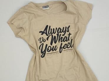 beżowe t shirty: Beloved, T-shirt damski, rozmiar S — 2