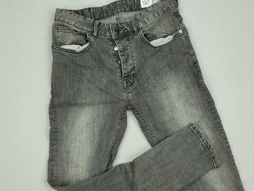 szare szerokie jeansy: Denim Co, Jeansy damskie, rozmiar M — 1