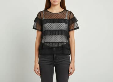 bluzka do spodenek skorzanych: Women's blouse, size S — 1