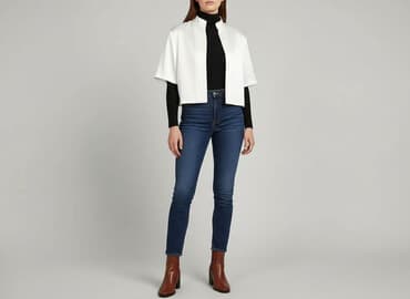 byolala kurtki zimowe: W, Narzutka damska, rozmiar S — 6