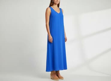 sukienki maxi na wesele niebieska: Greenpoint, Sukienka damska, rozmiar L — 8