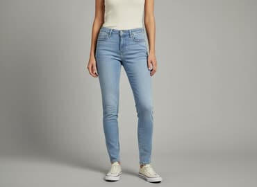 jeansy jasne damskie: AZ, Jeansy damskie, rozmiar S — 6