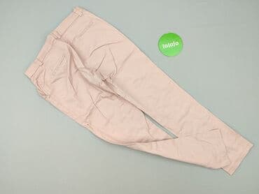 granatowe chinosy damskie: One Love, Spodnie materiałowe damskie, rozmiar S — 3