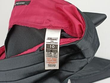 spodnie czarne damskie z niskim stanem: St. Bernard, Spodnie materiałowe damskie, rozmiar M — 5