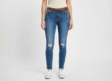 dżinsy z perełkami: Sublevel, Jeansy damskie, rozmiar M — 6