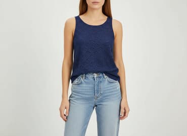 bluzki koronka allegro: Amisu, Top damski, rozmiar XS — 6