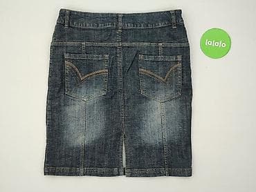 pull and bear mom fit jeans: Niebieski Księżyc, Spódnica damska, rozmiar M — 3