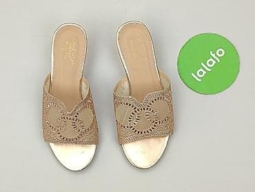 kazar klapki złote: Sergio Todzi, Klapki damskie, rozmiar 36 — 2