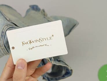 ogrodniczki jeansowe damskie krótkie: Szorty damskie, rozmiar S — 5