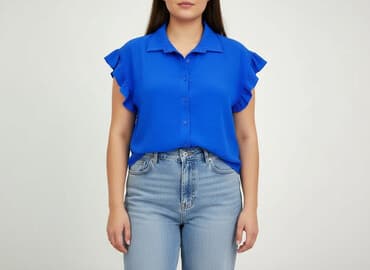 tanie bluzki z krótkim rękawem: New Collection, Bluzka damska, rozmiar XL — 6