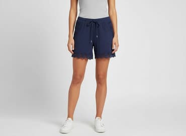 granatowe spodenki damskie: Janina, Szorty damskie, rozmiar M — 6