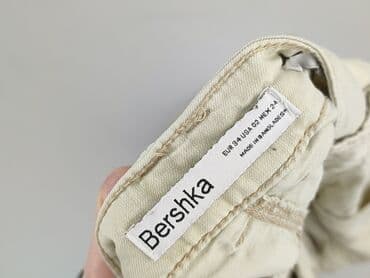 beżowe buty na koturnie ccc: Bershka, Spodnie cargo damskie, XS — 4
