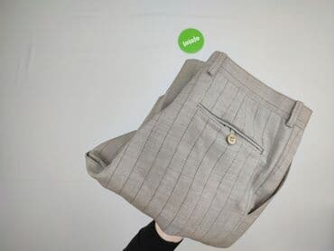 spodnie z wysokim stanem dla kogo: Suit pants for men, size S — 4