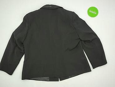 mandarin collar blazer: High, Marynarka damska, rozmiar 4XL — 3