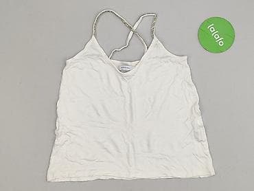 bialy satynowy top: Top damski, rozmiar S — 3
