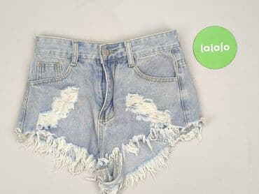 krótkie spodenki damskie jeansowe poszarpane: Shein, Szorty damskie, rozmiar XS — 2