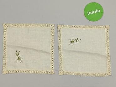 Dekoracje do domu: Serwetka 26 x 28, kolor - Biały, stan - Idealny — 2