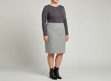 czarne spódnice w kropki: Spódnica damska, rozmiar 6XL — 1