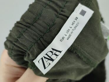 spodnie dazy: Zara, Spodnie materiałowe damskie, rozmiar L — 4
