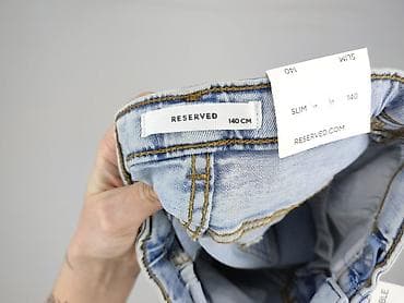 c: Spodnie jeansowe, Reserved, 10 lat, 140, stan - Bardzo dobry — 4