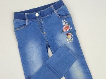 piżama hello kitty spodnie: Spodnie jeansowe, 3-4 lat, 98/104, stan - Bardzo dobry — 1