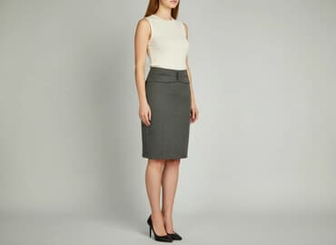 plisowane spódnice szara: Spódnica damska, rozmiar M — 6