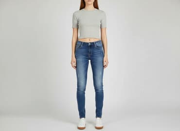 jeansy damskie granatowe: Jeanswear, Jeansy damskie, rozmiar S — 6