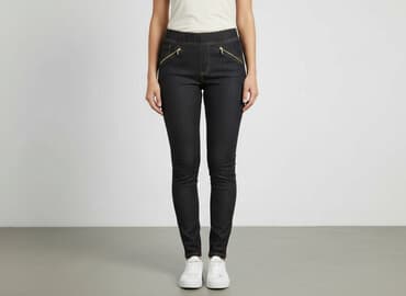 legginsy granatowe damskie: Legginsy Eleganckie damskie, rozmiar S — 6