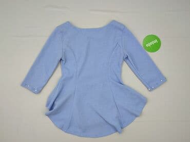 bluzka z baskinką biała: Women's blouse, size S — 4