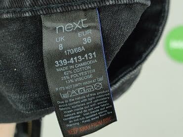 krótkie spodenki z wysokim stanem czarne: Szorty damskie, rozmiar S — 6