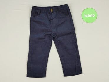 pajacyk niemowlęcy lidl: Denim pants, 9-12 months, condition - Good — 2
