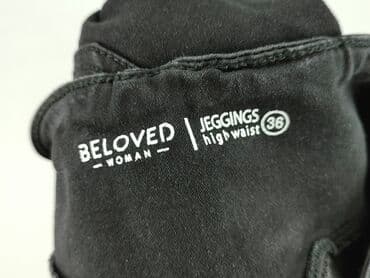 czarne szerokie jeansy: Jeansy damskie, rozmiar S — 5