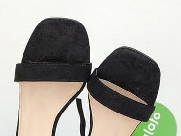 czarne sandały na słupku vices: Vinceza, Sandały damskie, rozmiar 39 — 8