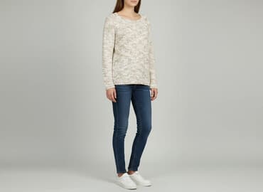 sweter w chmurki reserved: Reserved YFL, Sweter damski, rozmiar S — 6