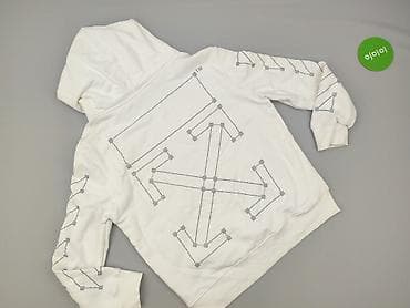 intermoda garnitury: Off-White, Bluza z kapturem dla mężczyzn, rozmiar L — 4