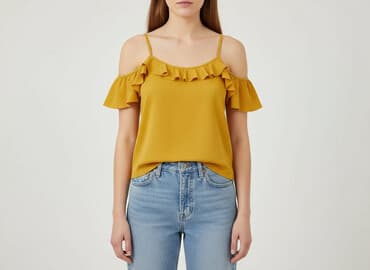 sandały na paskach: Bluzka damska, rozmiar S — 6