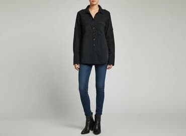 czarne spodnie i koszula: TXM, Koszula damska, rozmiar M — 1