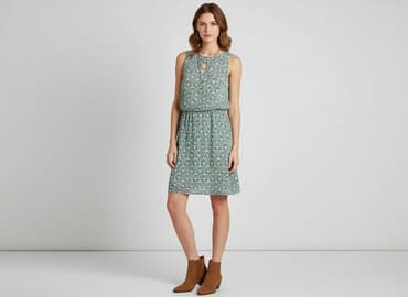 reserved sukienka butelkowa zieleń: Promod, Sukienka damska, rozmiar S — 6