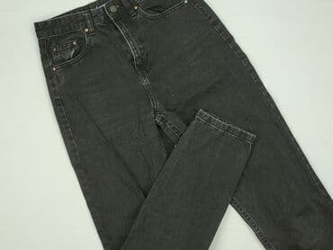 dżinsy z wysokim stanem czarne: Jeansy damskie, XS — 1