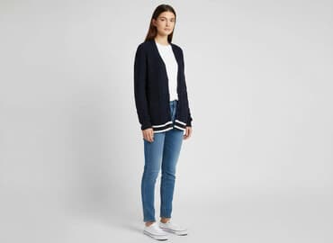 pull and bear sweter w paski: Bershka, Kardigan damski, rozmiar S — 7