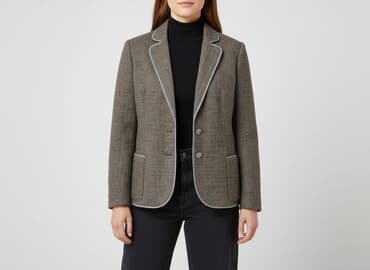 kurtka zimowa w pepitkę: Marynarka damska, rozmiar 2XL — 1