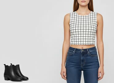 crop top spódnice: Forever 21, Top damski, rozmiar M — 1