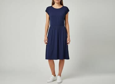 sukienka rozkloszowana dekolt łódka: Sukienka damska, rozmiar L — 7