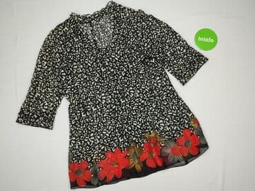 czarne bluzki dekolt v: Sukienka damska, rozmiar XL — 3