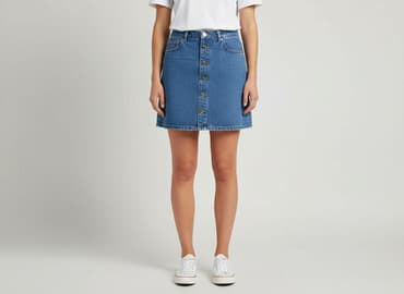 spódniczka mini dżinsowe: Pieces, Spódnica damska, rozmiar S — 9