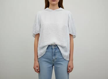 błękitne bluzy damskie: H&M, Bluzka damska, rozmiar S — 7